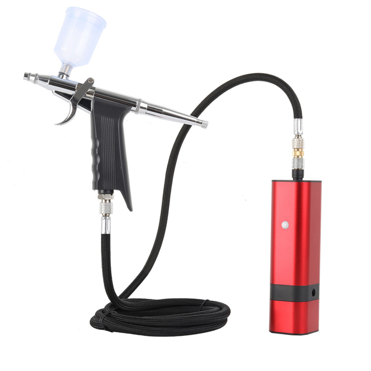 Makillajerako USB kargatzeko kablea duen Auto Airbrush Kit