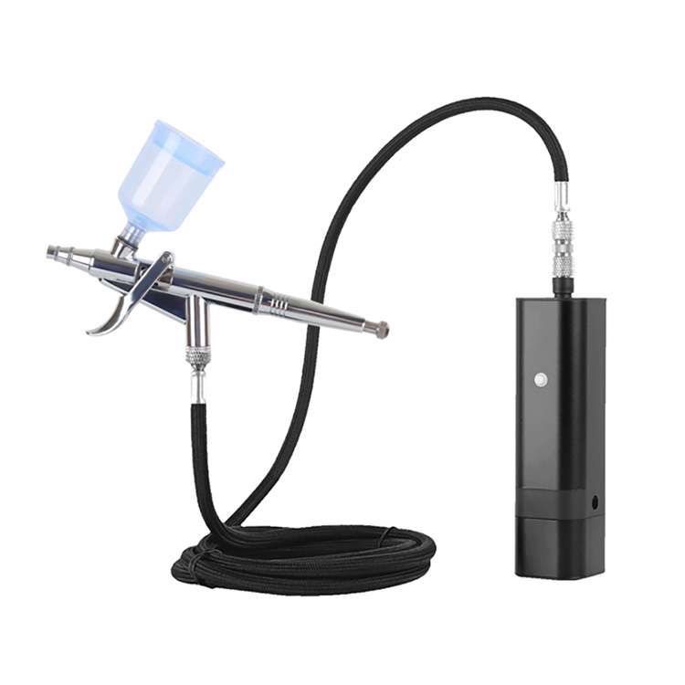 Ekintza bikoitzeko airbrush kit aire-mahuka aldi baterako tatuajerako